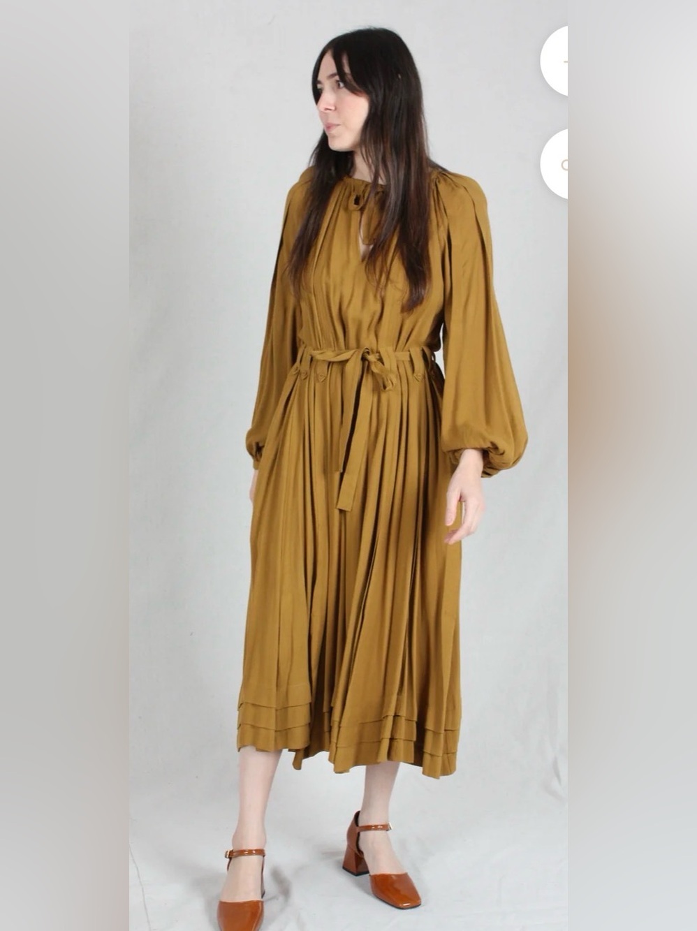 Ulla Johnson Arcelia Midi Dress - Tapenade